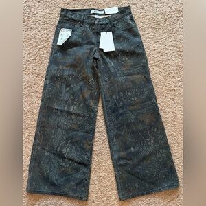 Refrain Los Angeles Camo Wide Leg Jeans